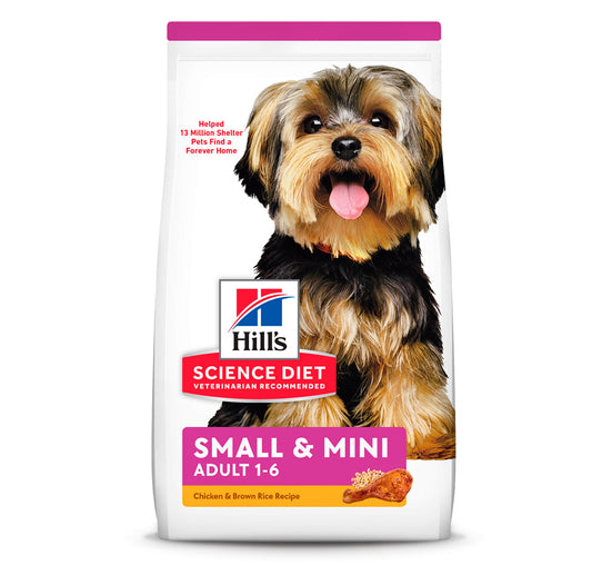 Hill's Science Diet Small & Mini Alimento Seco para Perro Adulto de 1 a 6 años. Raza Pequeña y Mini, 7 kg