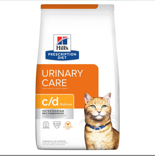 Hill's Prescription Diet c/d Alimento Seco Cuidado Urinario (Urinary Care) para Gato Adulto, 1.8 kg