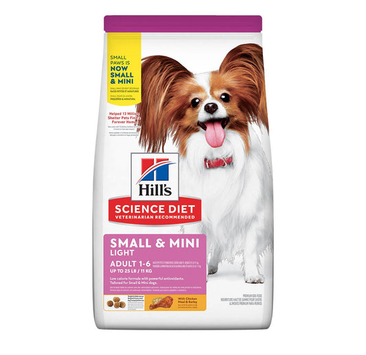 Hill's Science Diet Small & Mini Light Alimento Seco para Perro Adulto Raza Pequeña y Mini, 2 kg