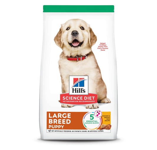 Hill's Science Diet Puppy Large Breed Alimento Seco para Cachorro Raza Grande Receta Pollo, 12.5 kg