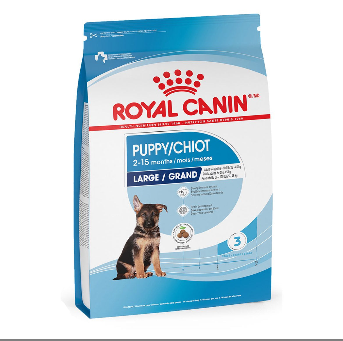 Royal Canin Alimento Seco para Cachorro Raza Grande, 13.6 kg