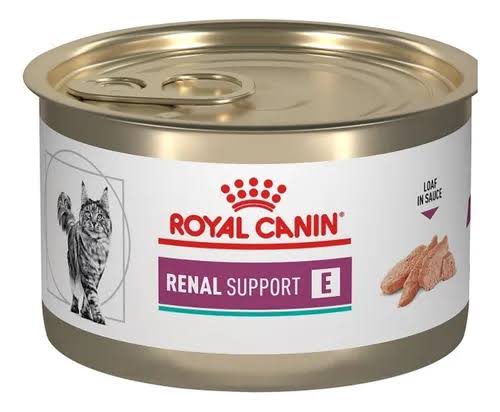 Royal Canin Veterinary Diet Alimento Húmedo Soporte Renal E para Gato Adulto Receta Loaf in Sauce, 145 g