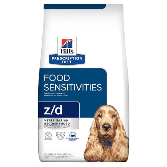 Hill's Prescription Diet z/d Alimento Seco Sensibilidad o Alergias Alimentarias (Food Sensitivities) para Perro Adulto, 3.6kg