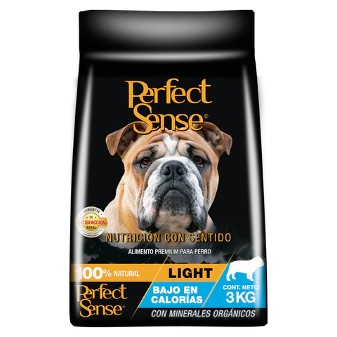 Perfect Sense Alimento para Perros. Light Bajo en calorías. Todas las etapas y razas 3kg